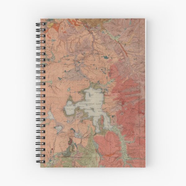 Item preview, Old Yellowstone Geological Map (1904) Vintage National Park Geology Atlas designed and sold by BravuraMedia.