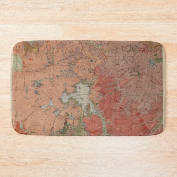 Item preview, Old Yellowstone Geological Map (1904) Vintage National Park Geology Atlas designed and sold by BravuraMedia.