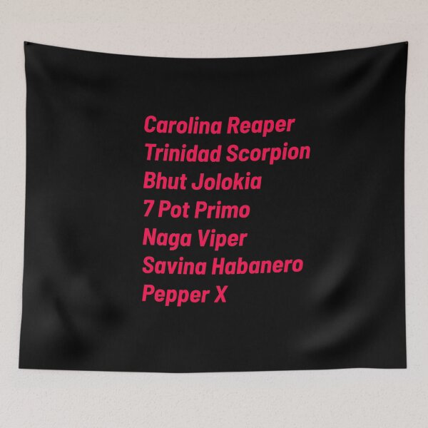 Item preview, Super Hot Pepper Roll Call designed and sold by Pepper-Apparel.