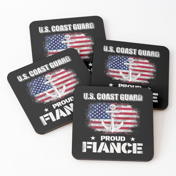 Item preview, U.S. Coast Guard Family Proud Mom Fiance designed and sold by EasyPrintGift.