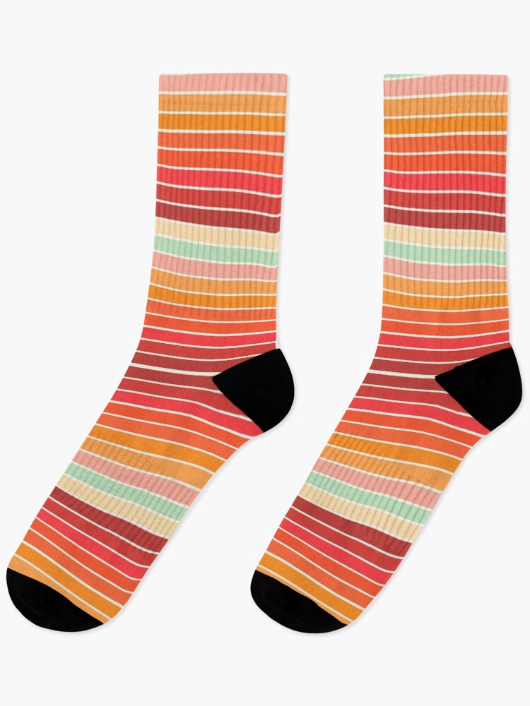 Thumbnail 1 of 5, Socks, Sunset Retro Pattern Abstract 70s designed and sold by trajeado14.