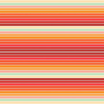 Artwork thumbnail, Sunset Retro Pattern Abstract 70s by trajeado14