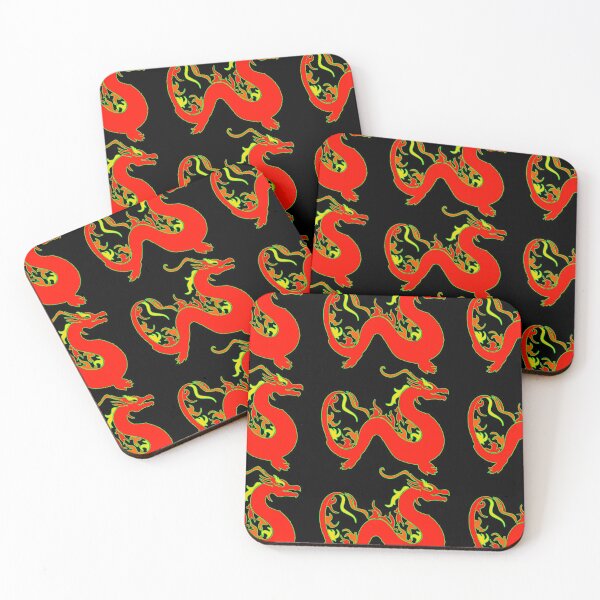 Item preview, Lucky Red Dragon Pattern designed and sold by EdwardMonet.