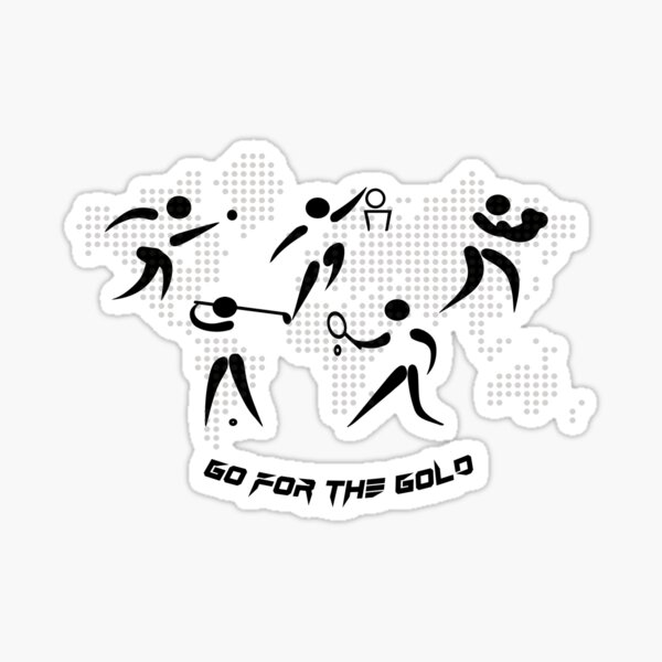 Tokyo 2021 Olympic Games Go For The Gold Design Sticker For Sale By Sm Art27 Redbubble