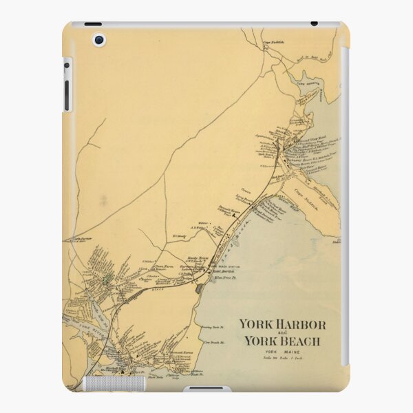 York Beach Maine Map Old York Beach Me Map (1894) Vintage Coastal Southern Maine Atlas" Ipad  Case & Skin By Bravuramedia | Redbubble