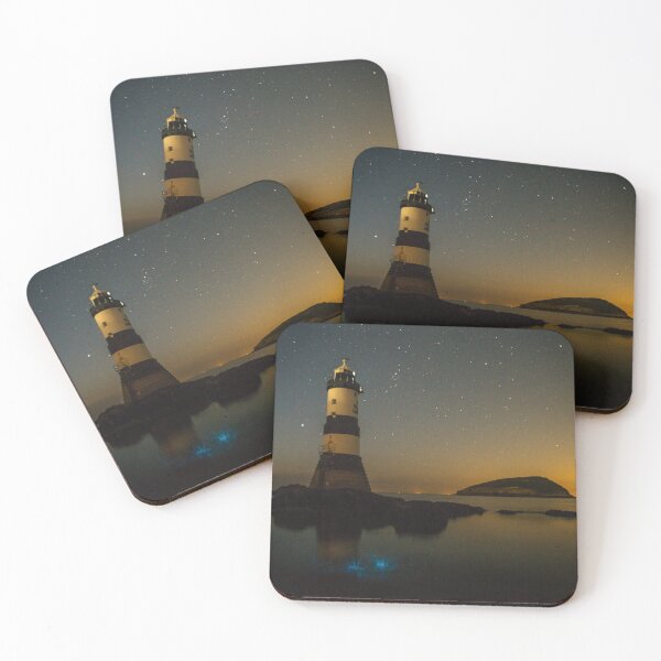 Item preview, Penmon Lighthouse and Puffin Island Bioluminescent Plankton  designed and sold by LluniauDafyddEm.