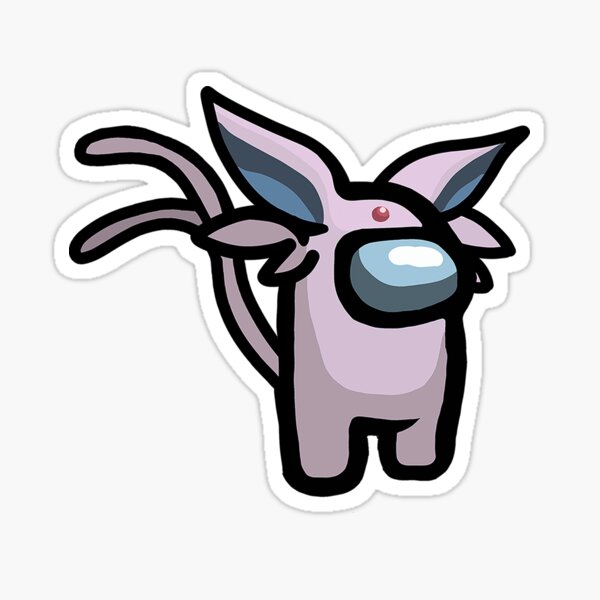 Sus Eeveelutions: Tipo psíquico Pegatina