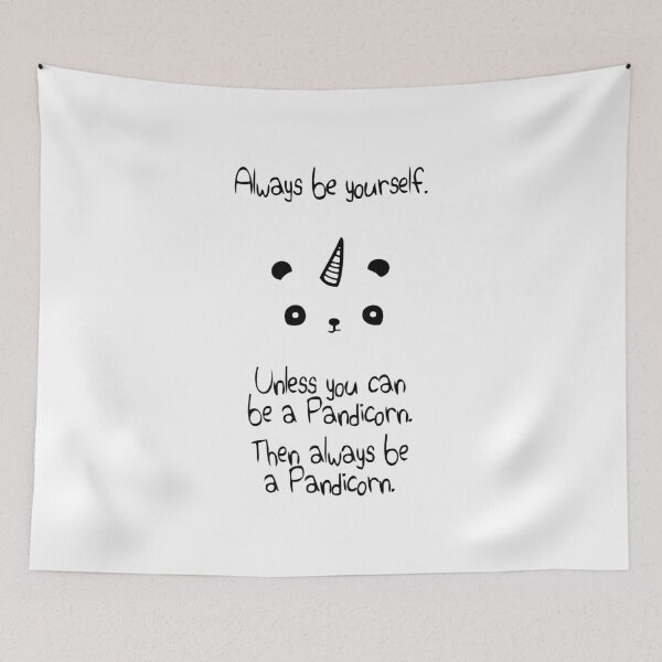Item preview, Be A Pandicorn Be Yourself - Black Logo Design designed and sold by 108dragons.