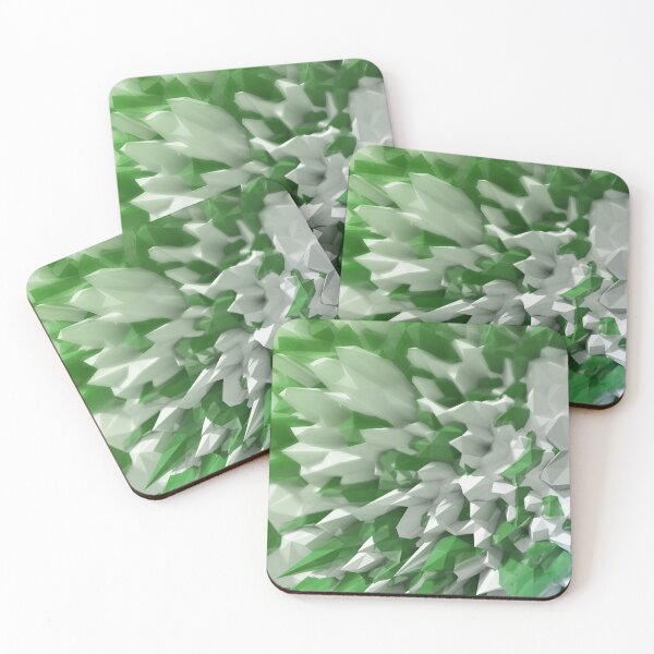 Item preview, Emerald & White Crystal Shards Digital Art designed and sold by NexusArts.