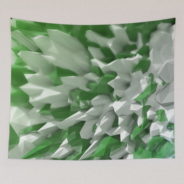 Item preview, Emerald & White Crystal Shards Digital Art designed and sold by NexusArts.