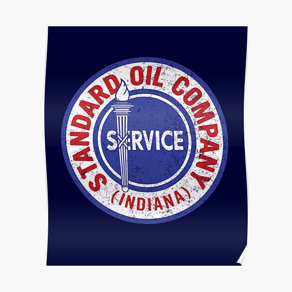 "Standard Oil Company service Indiana vintage logo" Poster for Sale