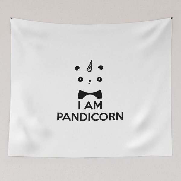 Item preview, I Am PandiCorn - Black Logo Design designed and sold by 108dragons.