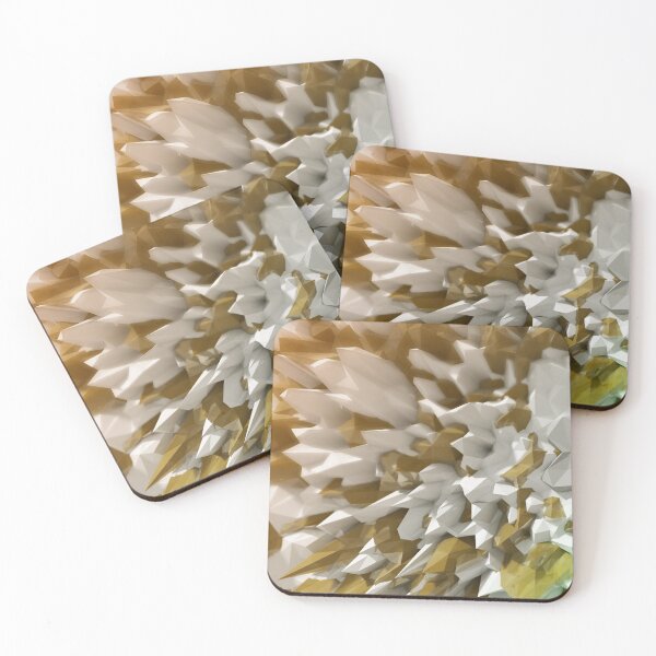Item preview, Gold & White Crystal Shards Digital Art designed and sold by NexusArts.