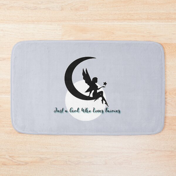Item preview, Just a girl who loves fairies, fairy tales, graphic design designed and sold by Chitrakona.