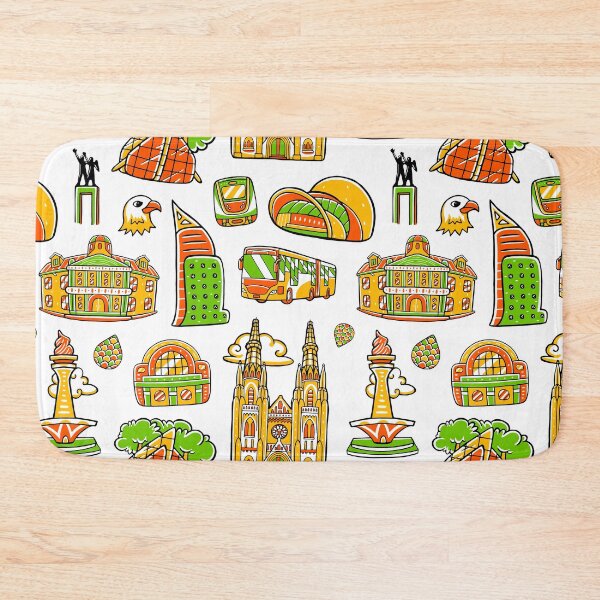 Item preview, Jakarta Indonesia Travel Pattern designed and sold by KrisSidDesigns.