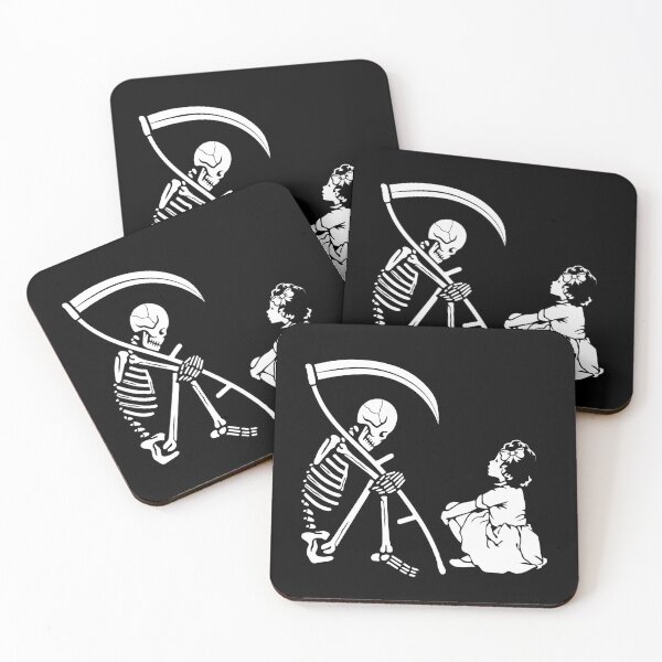 Item preview, Girl Befriends Death Reaper Skeleton designed and sold by SpreadForSatan.
