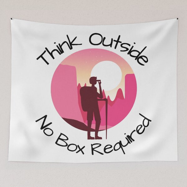 Item preview, Think Outside No Box Required designed and sold by SenGift.