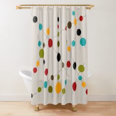 Sticks and Bubbles Shower Curtain