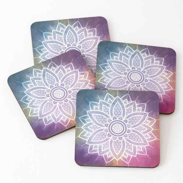 Item preview, Purple and white mandala designed and sold by DesignerCate.