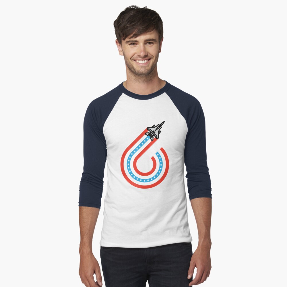 Item preview, Baseball ¾ Sleeve T-Shirt designed and sold by Aeronautdesign.