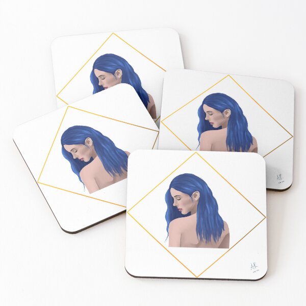 Item preview, Blue Haired Beauty designed and sold by Lex Robertson.