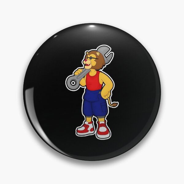 Item preview, Lion as Mechanic with Wrench designed and sold by Snabdesign84.