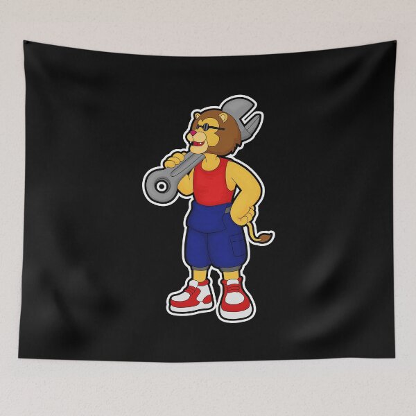 Item preview, Lion as Mechanic with Wrench designed and sold by Snabdesign84.