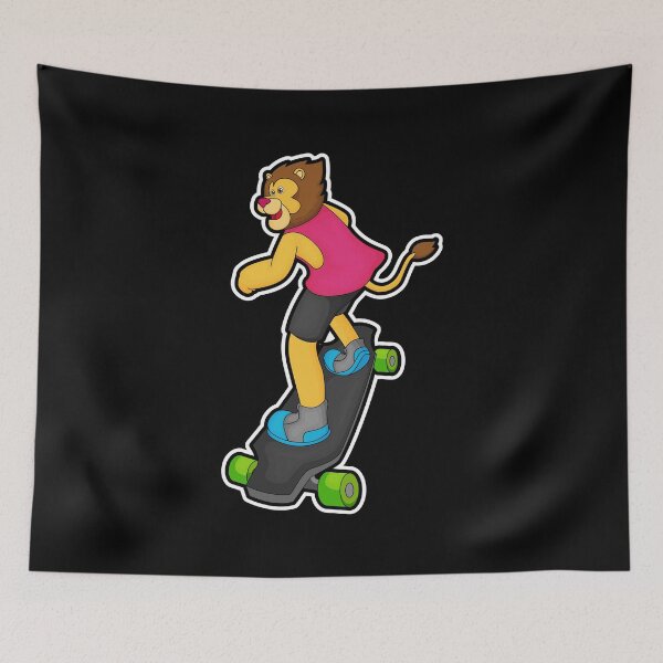 Item preview, Lion as Skateboarder with Skateboard designed and sold by Snabdesign84.