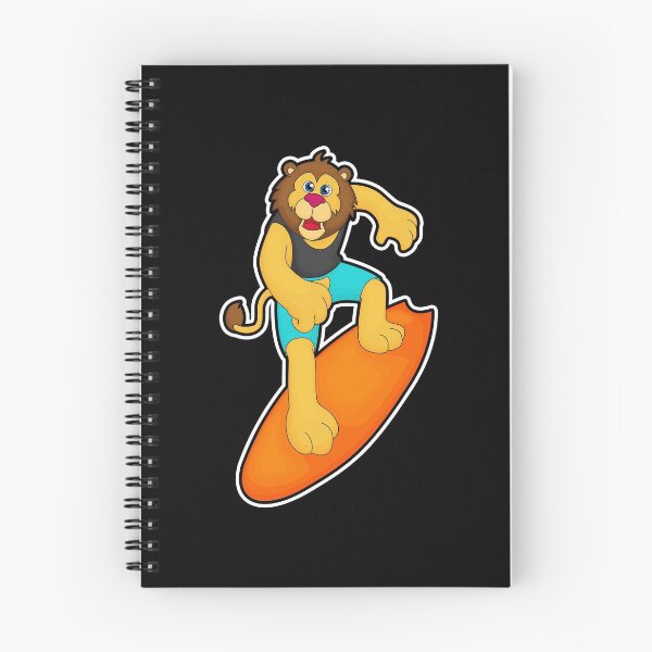 Item preview, Lion as Surfer with Surfboard designed and sold by Snabdesign84.