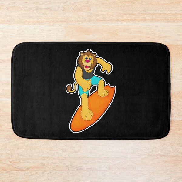 Item preview, Lion as Surfer with Surfboard designed and sold by Snabdesign84.