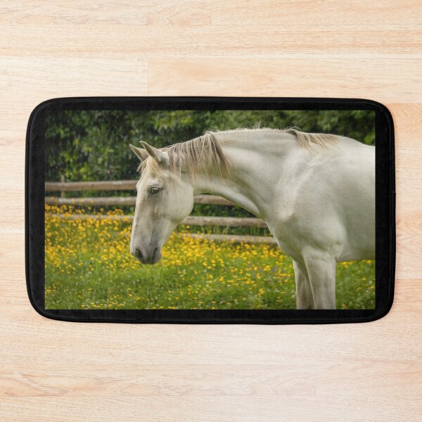 Item preview, Fairy tale horse, Lusitano breed, free outdoors at flower field. designed and sold by AylaHarbich.