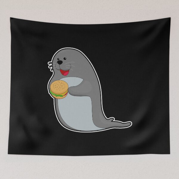 Item preview, Seal at Eating with Burger designed and sold by Snabdesign84.