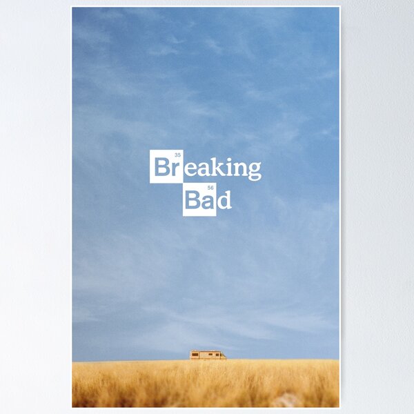 Vista previa del artículo con la obra «Póster Breaking Bad Minimal», diseñado y vendido por JoeWehnert.