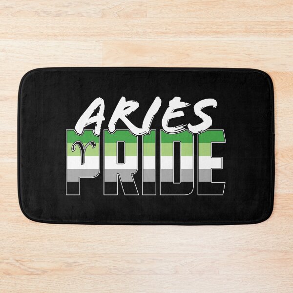 Item preview, Aries Aromantic Pride Flag Zodiac Sign designed and sold by Patrick Hiller.