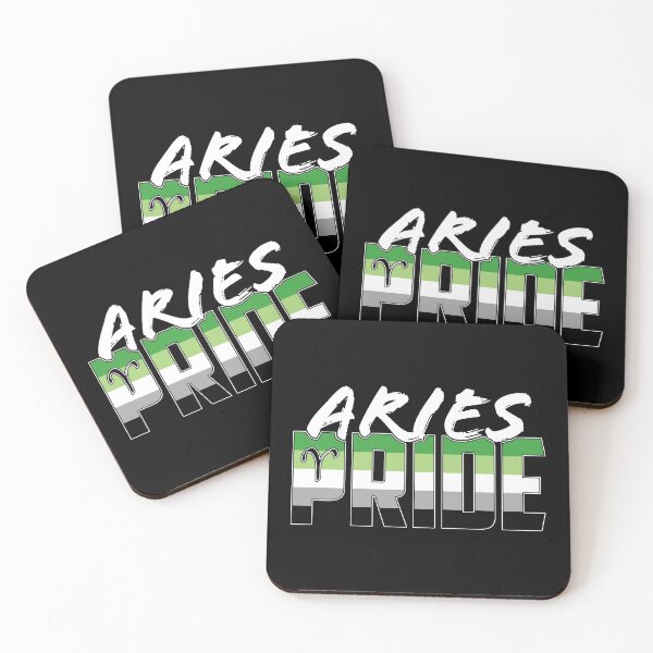 Item preview, Aries Aromantic Pride Flag Zodiac Sign designed and sold by Patrick Hiller.