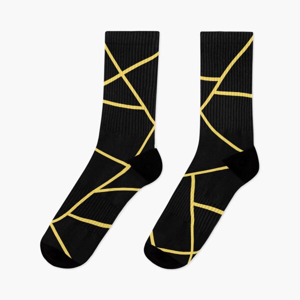 Item preview, black yellow geometric _ Home decor designed and sold by Seatzy.