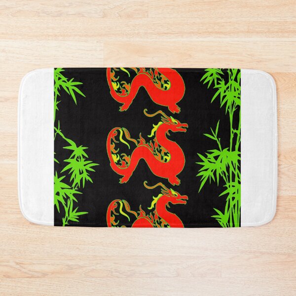 Item preview,  Lucky Red Dragon with Bamboo Pattern designed and sold by EdwardMonet.
