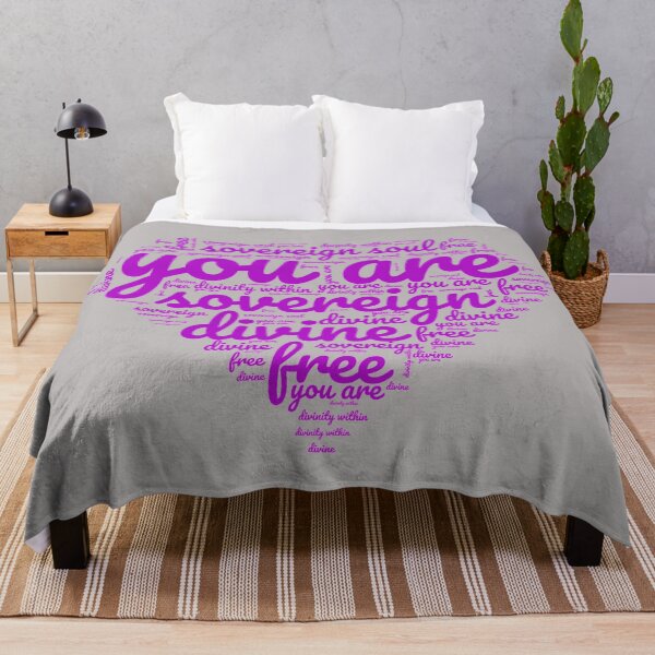 Item preview, You Are Sovereign, Divine, Free,Purple Diamond  Word Cloud Self Love, Self Care designed and sold by TheLomiLoveBus.