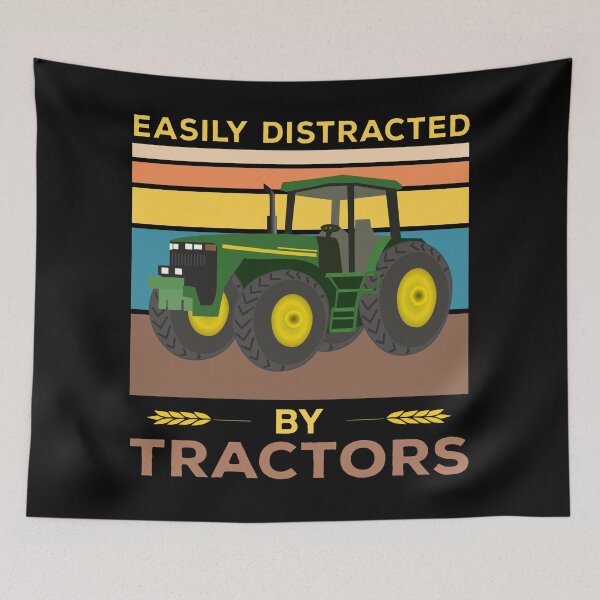 Item preview, Easily Distracted by Tractors. Original cool Agriculture Farmer gift. designed and sold by Kipcio.