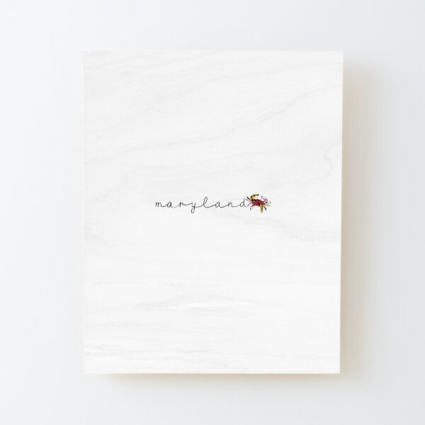 Maryland Crab Wood Mounted Print