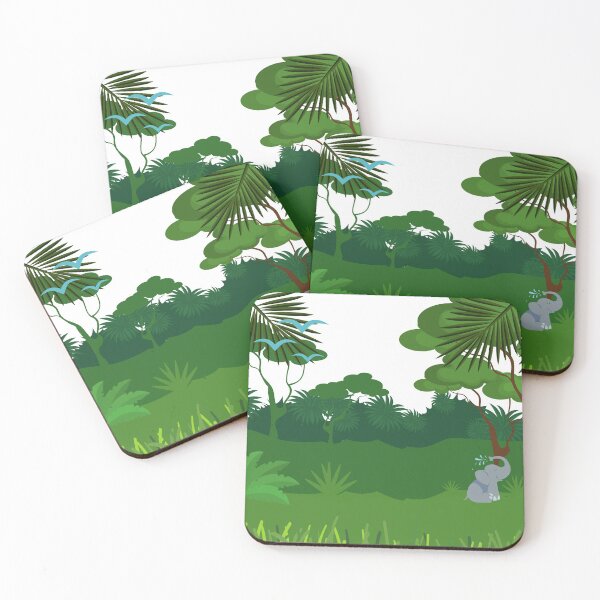 Item preview, Rain forest tree grass bird green designed and sold by Kamzzi.