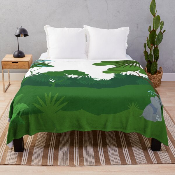 Item preview, Rain forest tree grass bird green designed and sold by Kamzzi.