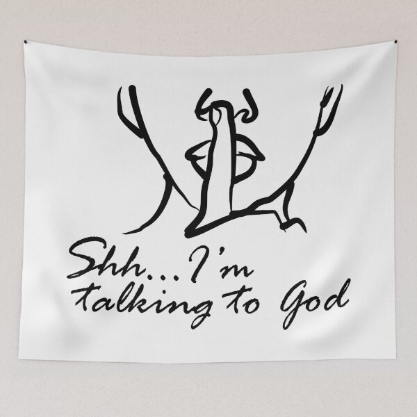 Item preview, Quiet I'm talking to God designed and sold by Thats-the-T.