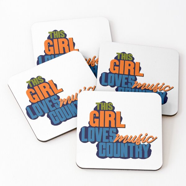 Item preview, This Girl Loves Country Music stickers music. designed and sold by hiwonderfulgame.