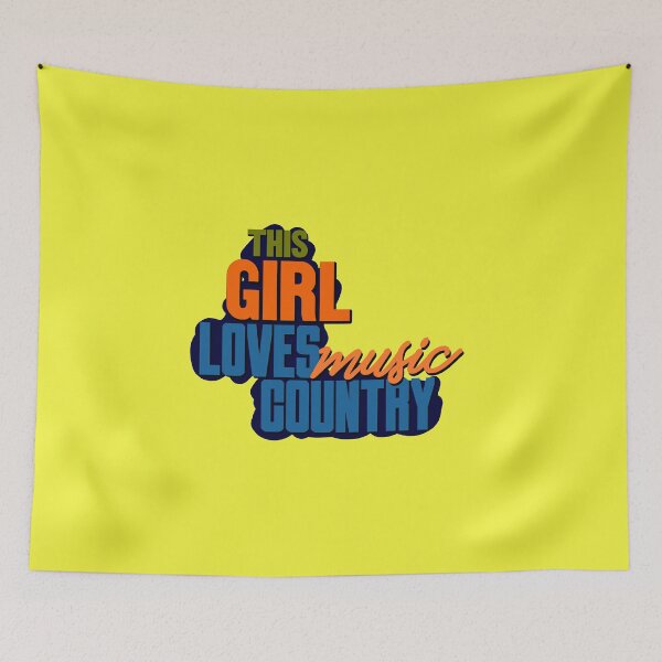 Item preview, This Girl Loves Country Music stickers music. designed and sold by hiwonderfulgame.