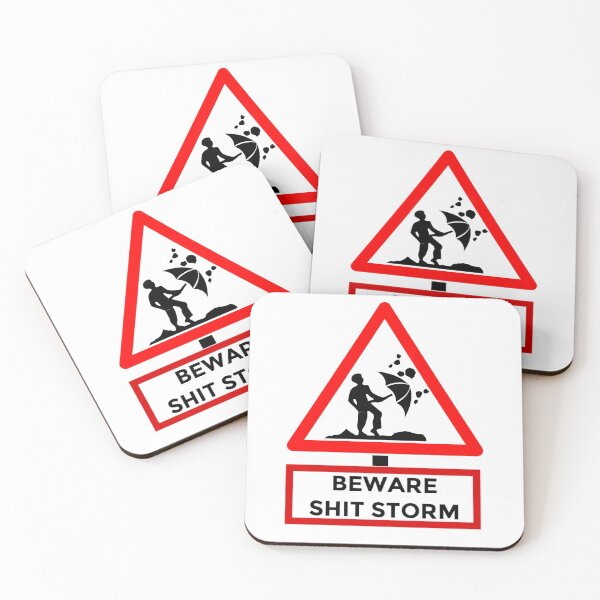 Item preview, Beware Shit Storm coming your way, Road Sign  designed and sold by enigma3a.