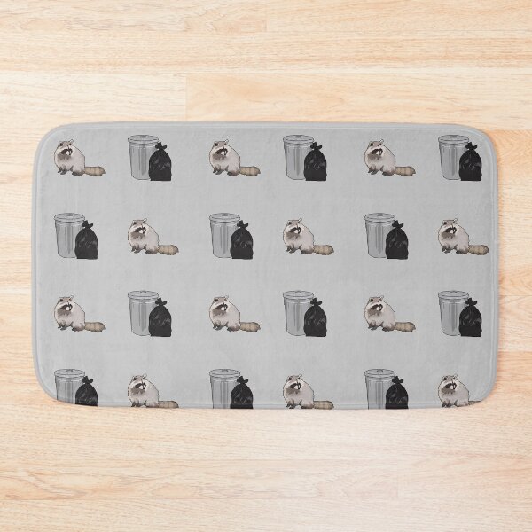 Item preview, Raccoon Garbage Trash Pattern designed and sold by thirdwheeltees.