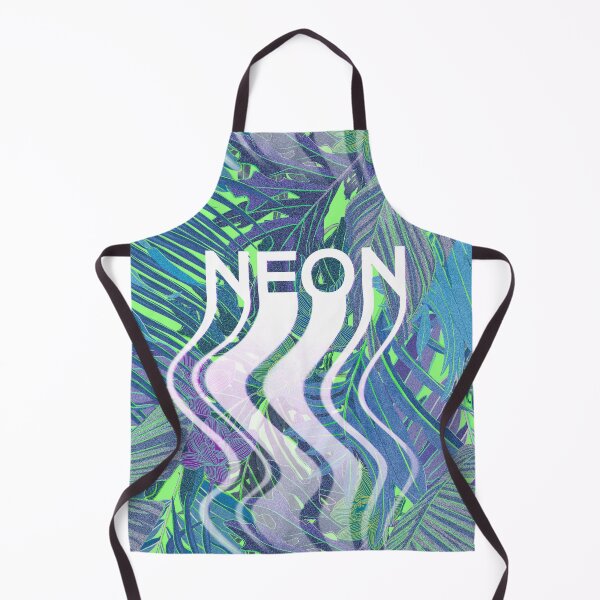 Item preview, Seamless pattern with neon orchids and psychedelic purple tropical foliage designed and sold by ANAKOTO.