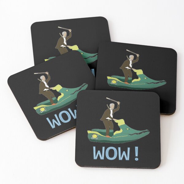Item preview, Mobius riding an Alligator Loki Jetski, with Miss Minutes Motif and a Prune Stick, Saying Wow. designed and sold by Kyllerbuzcut.
