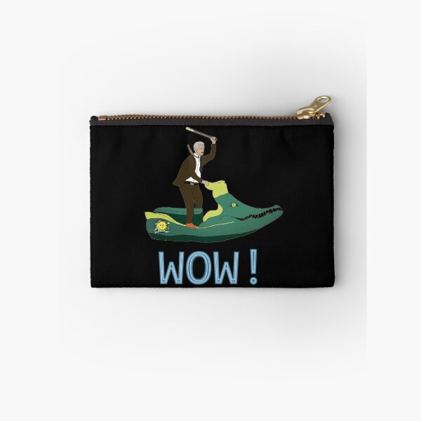Item preview, Mobius riding an Alligator Loki Jetski, with Miss Minutes Motif and a Prune Stick, Saying Wow. designed and sold by Kyllerbuzcut.